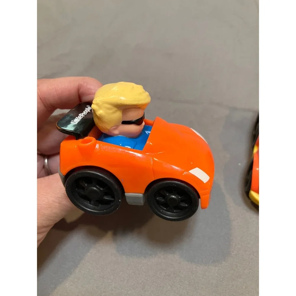 Fisher-Price Little People Wheelies Toddler OS Multicolor Vehicle 4-Pack Set